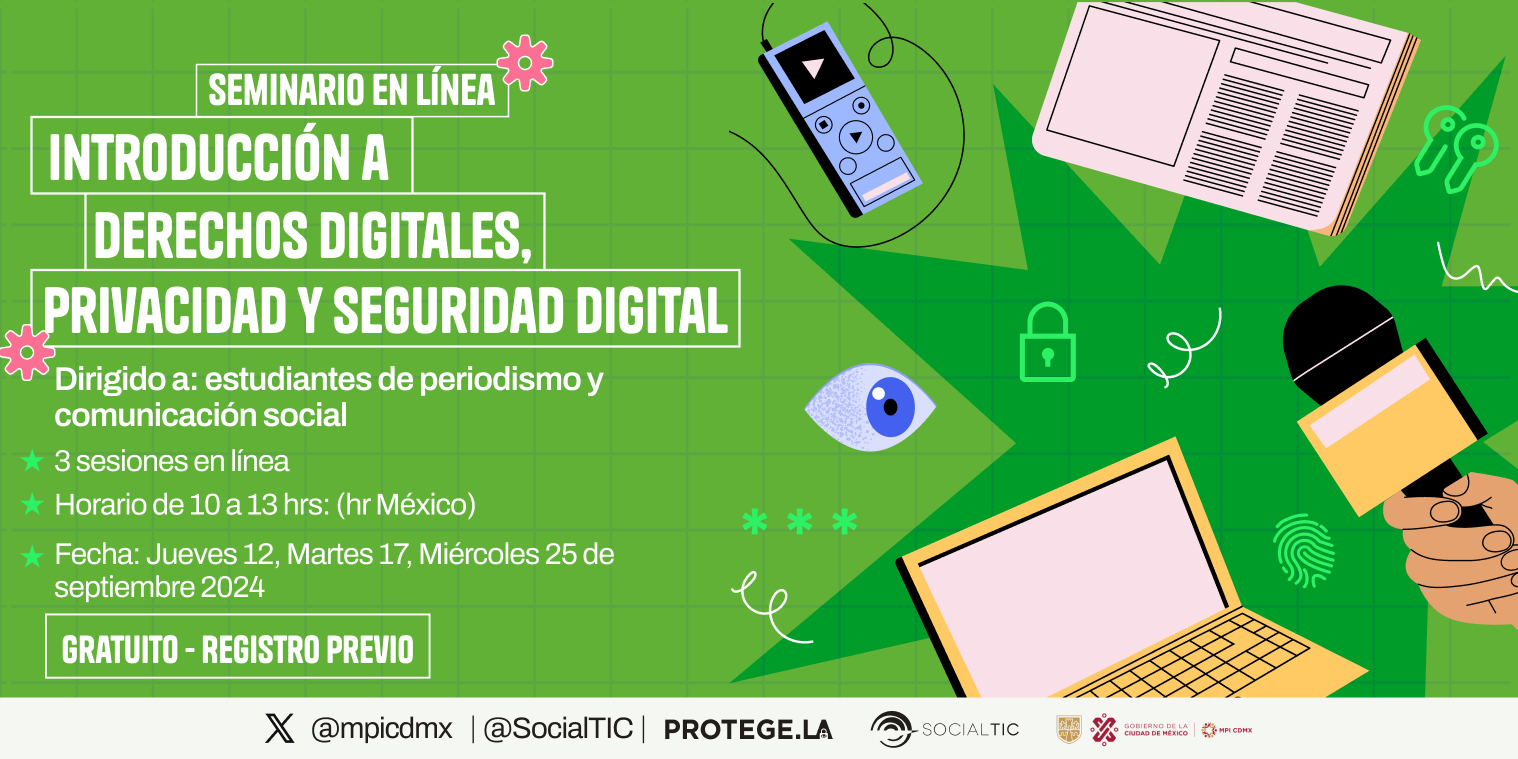 Seminario de introducción a derechos digitales, privacidad y seguridad para estudiantes de periodismo y comunicación social