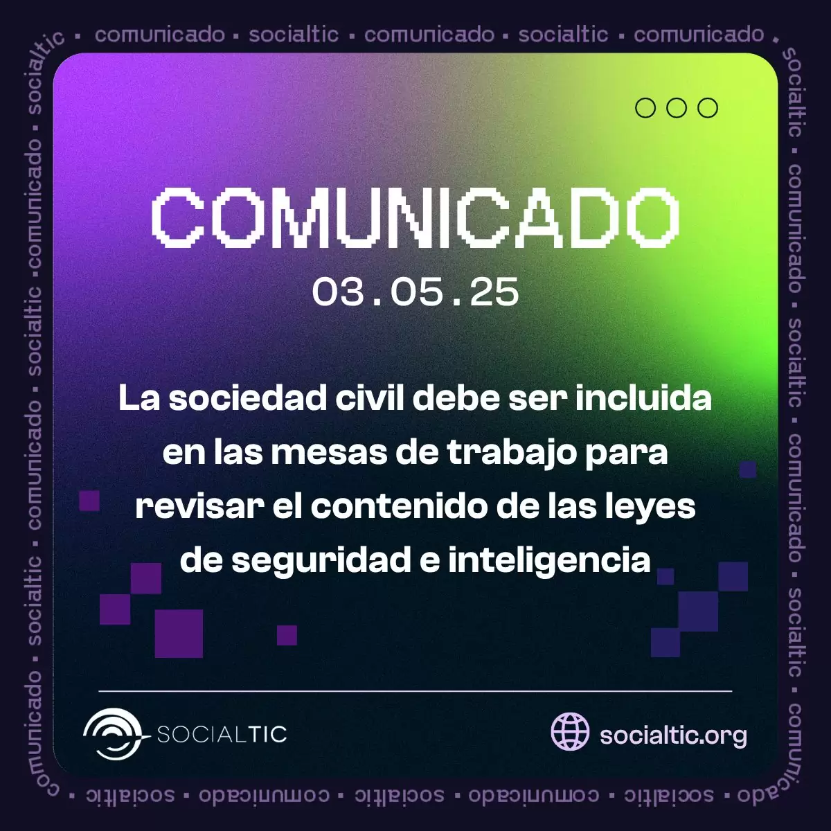 Comunicado 030525